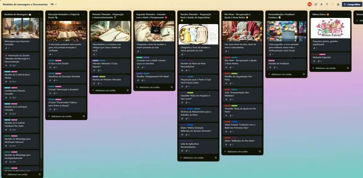 Nívia Doula — Sistema Trello