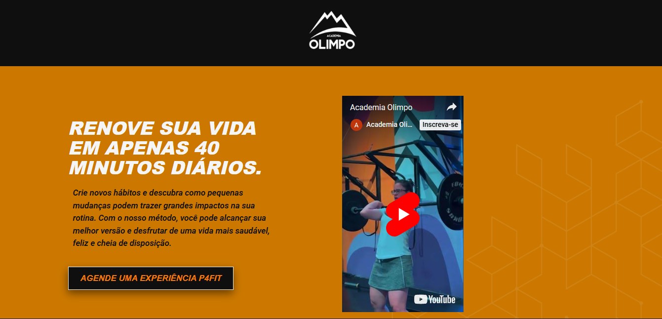 Academia Olimpo Landing