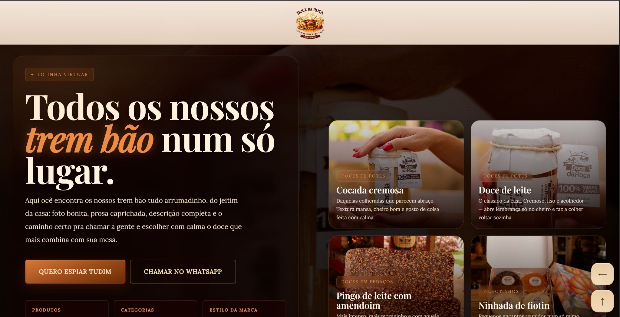 Doce da Roça — Lojinha Virtual